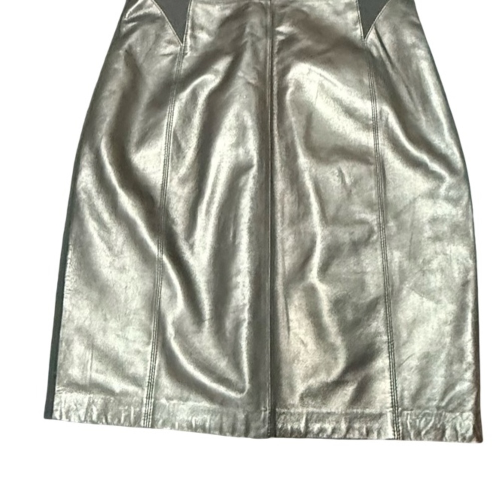 ANTONIO MELANI Shimmering Silver Midi Dress - Picture 6 of 11